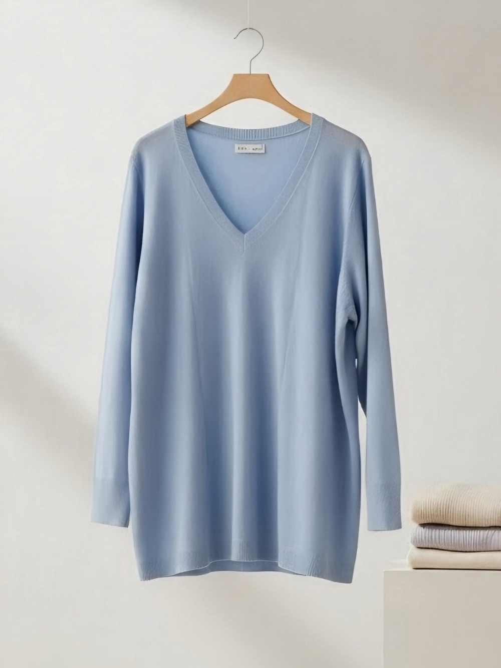 Croft & Barrow The Extra Soft V-Neck Sweater Blue 3X
